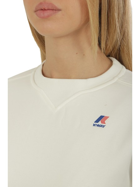 Felpa K-WAY Noella White/Gardenia